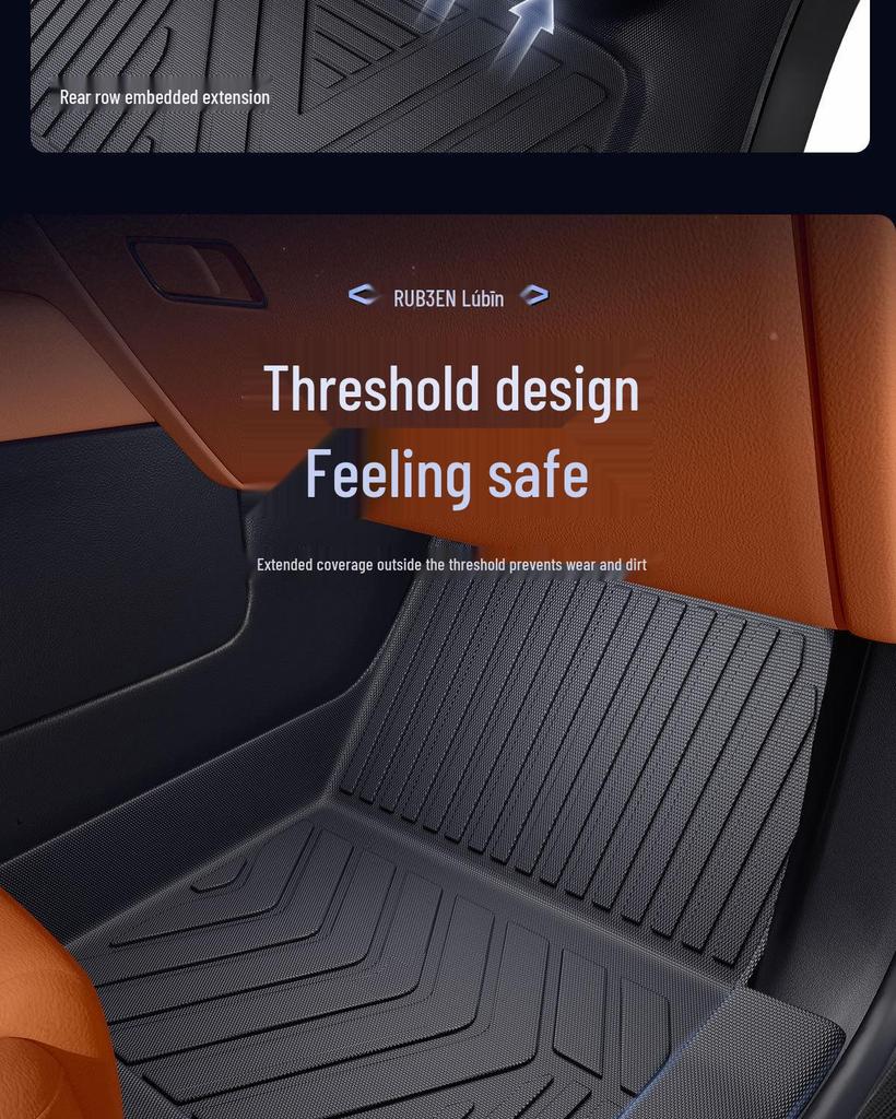 Customized TPE Floor Mats for Changan Qiyuan Q07/A07/A05/Q05 Door Sills