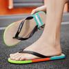 Popular Flip-flops Men's Summer Non-slip Flat Bottom Comfortable Cool Slippers Outdoor Wear Casual Personality Pinch Foot Beach Shoes