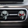 Custom Car Interior Styling Skull Vent Clips, Metal Head Air Freshener Charm, Halloween Auto Accessory for Men Women Fragrance