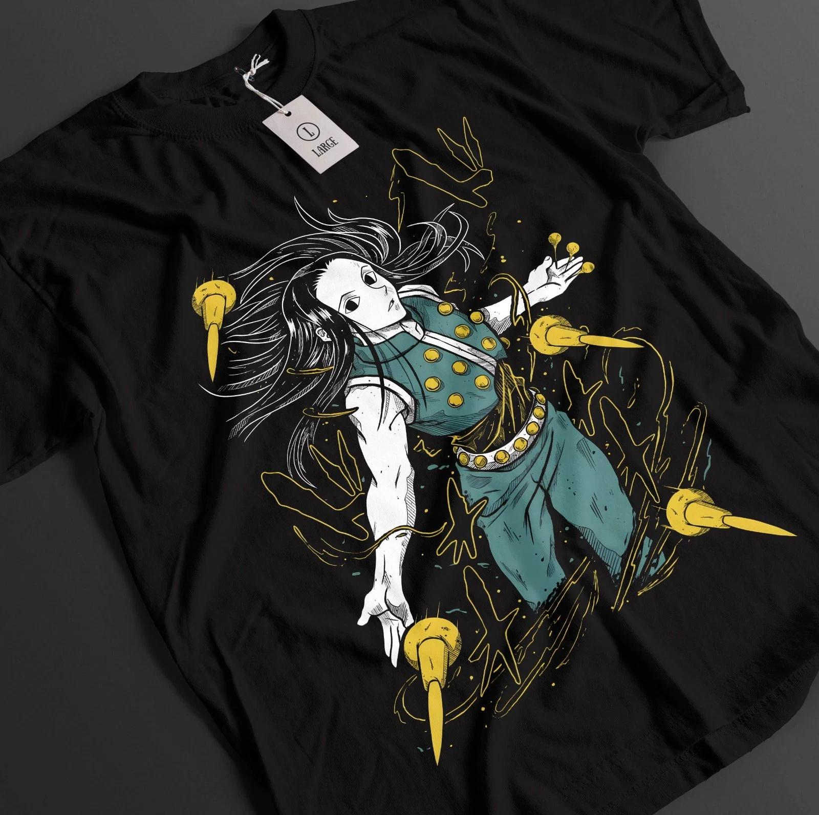 Hunter x Hunter Shirt Illumi Zoldyck T-Shirt Killua Hisoka HxH Anime Unisex Tee 2XL