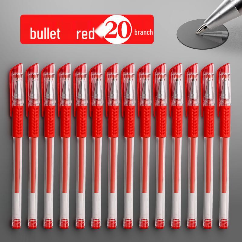 Lot de 200 stylos standard européen 0,5 mm: Stylos à bille à pointe fine à séchage rapide, noir et rouge, pour étudiants.