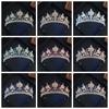 Elegant Baroque Crystal Crown Sparkling Rhinestone Tiara  Gorgeous Accessories