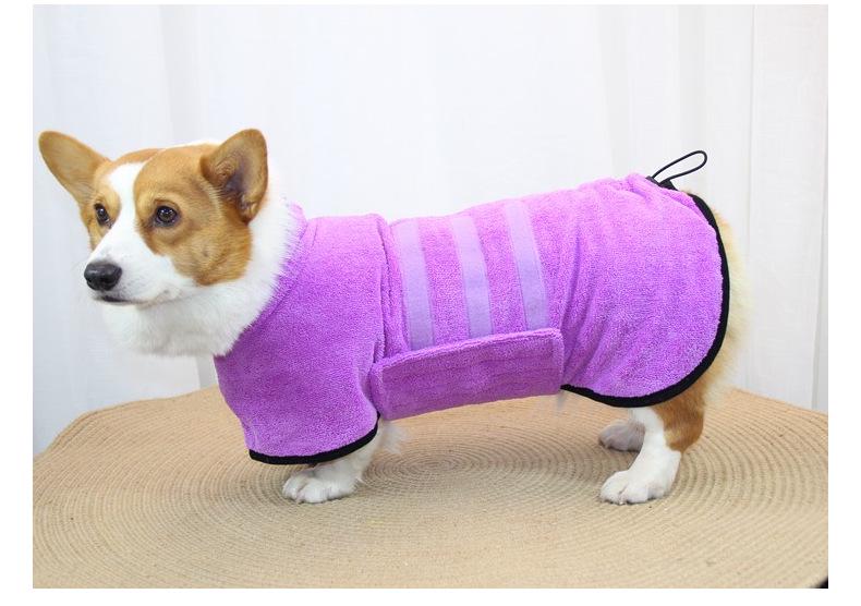 Ultra-Absorbent Dog Bathrobe - Microfiber Towel for Large Dogs