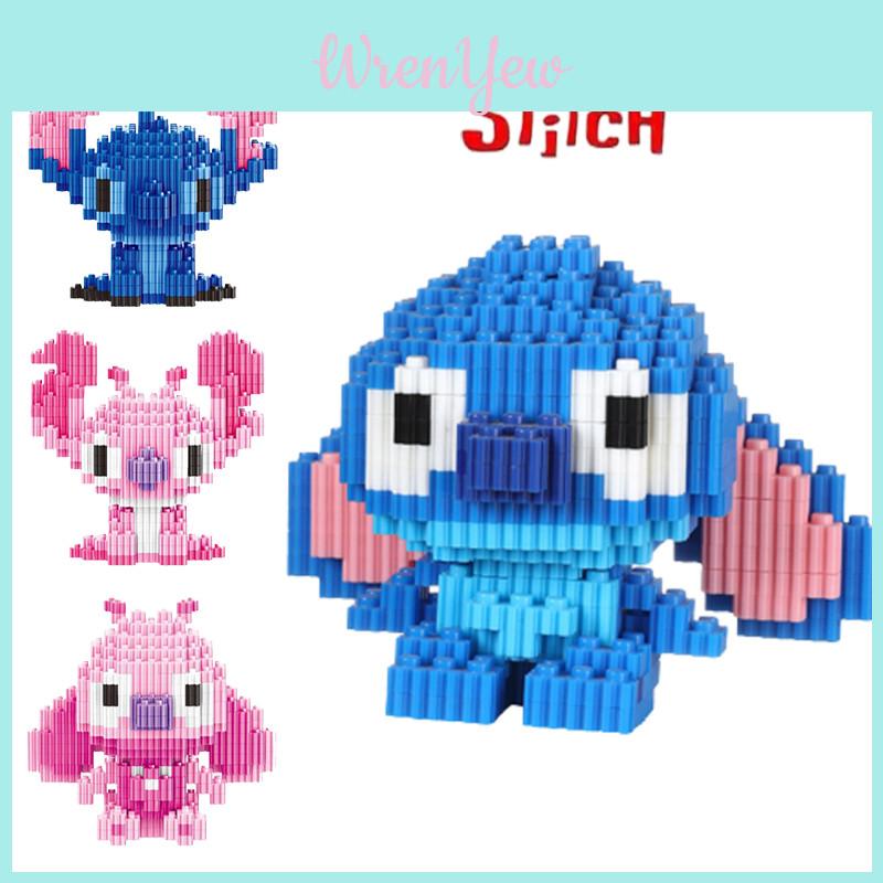 Disney-lilo Stitch Bouwsteen Speelgoed Mini Figuur Collectie Ornament Kindercadeau Verjaardag