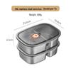 Shougu 316 Stainless Steel Microwave-Safe Divided Lunch Boxes (Set of 2)
