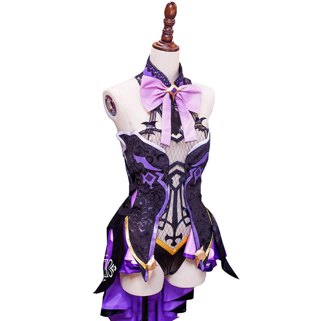 [NOKIJP] Genshin Impact Cosplay Kostüm: Fischl Mond, Prinzessin der Verdammnis! Genshin-Einschlag: Der Phantomrabe (Fischl, M)