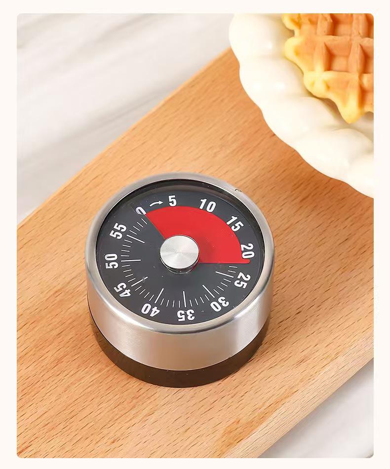 Stainless Steel Magnetic Kitchen Timer for Cooking and Study