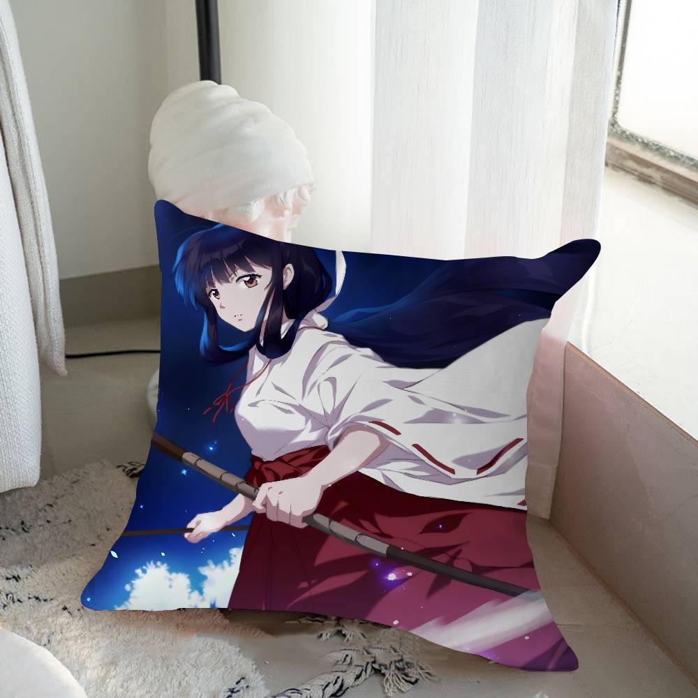 InuY-Yasha Cartoon Animation Pillow Gift Home Office Decoration Pillow Bedroom Sofa Car Cushion CoverPillow Case