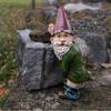 3.94 Inch Gnome Statue Funny Gnome Garden Decoration for Yard Lawn Ornaments