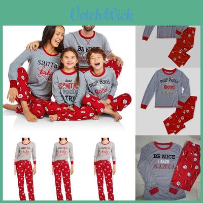 Cozy Christmas Family Matching Pajamas Sets Featuring Adorable Elk Pattern And Soft Fabric