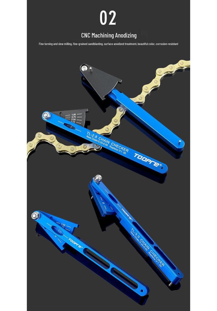 TOOPRE Chain Wear Gauge for Mountain & Road Bikes