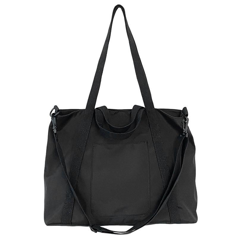 

Fashionable Urban Simple Waterproof Nylon Shoulder Bag For Women With Spacious Design чорний