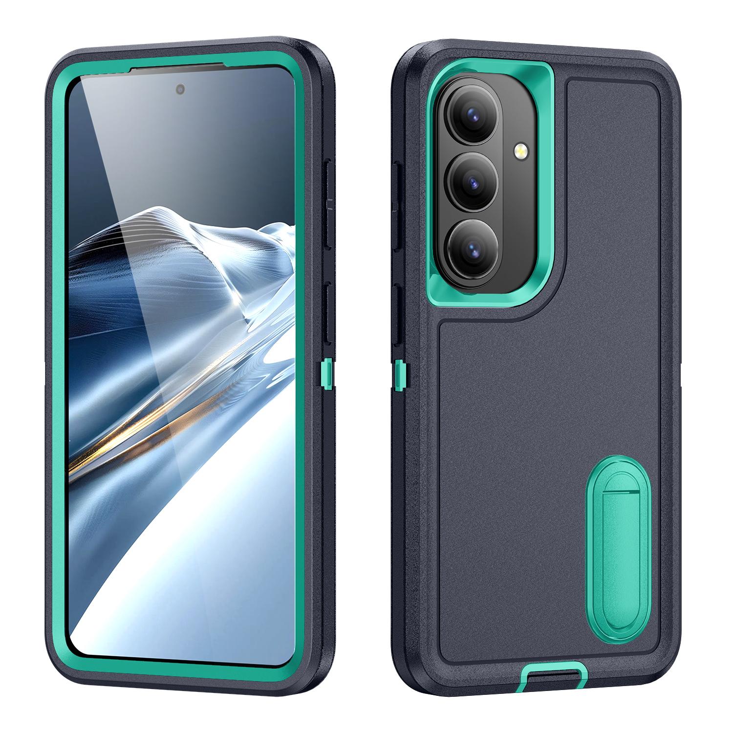 

Чехол-подставка Военный чехол для Samsung Galaxy A17 5G S26 Ultra A56 A16 A36 A15 A14 A54 S25 FE S24 S23 S22 S26 Plus Galaxy S23 темно-синий