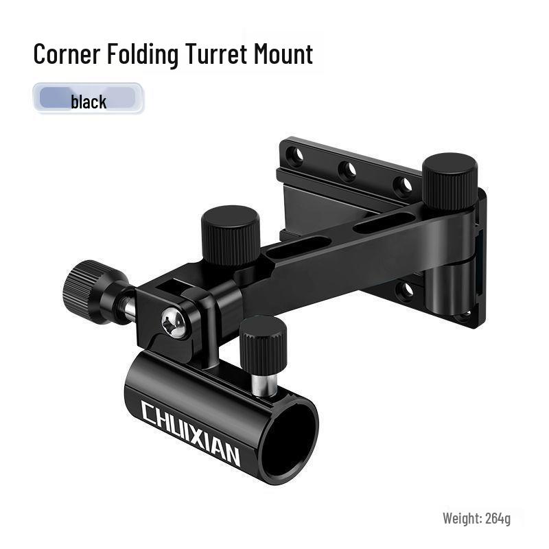 High-Precision Aluminum-Magnesium Fishing Rod Holder with Folding Arm