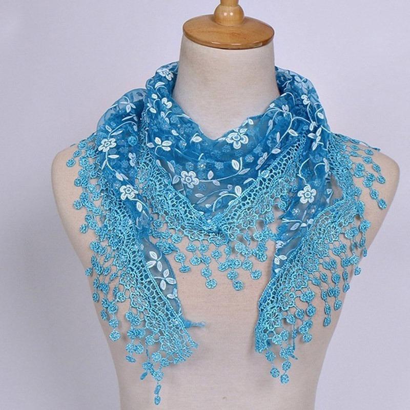 2025 New Fringes Shawl Female Scarf Women Tassel Shawls Scarves Hollow Out Silk Hijab Women Flower Lace Pendant Scarf Wrap
