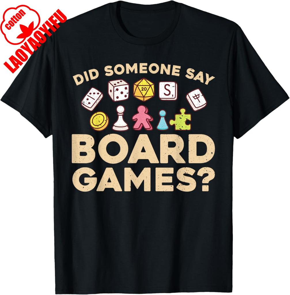 Cool Board Games for Men Women Game Nerd Gamer Chess Lovers T-Shirt Summer Unisex Casual Cotton Streetwear Breathable Tee