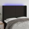 VidaXL LED Headboard Bedroom Furniture Double Bed Accessory Head of Bed Frame Interior Black 3123768