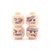 56pcs/Lot DIY Figures Head Building Blocks Accessories Laugh Cry Charming Angry Facial Expression Mini Bricks Toys Model Kids Gifts