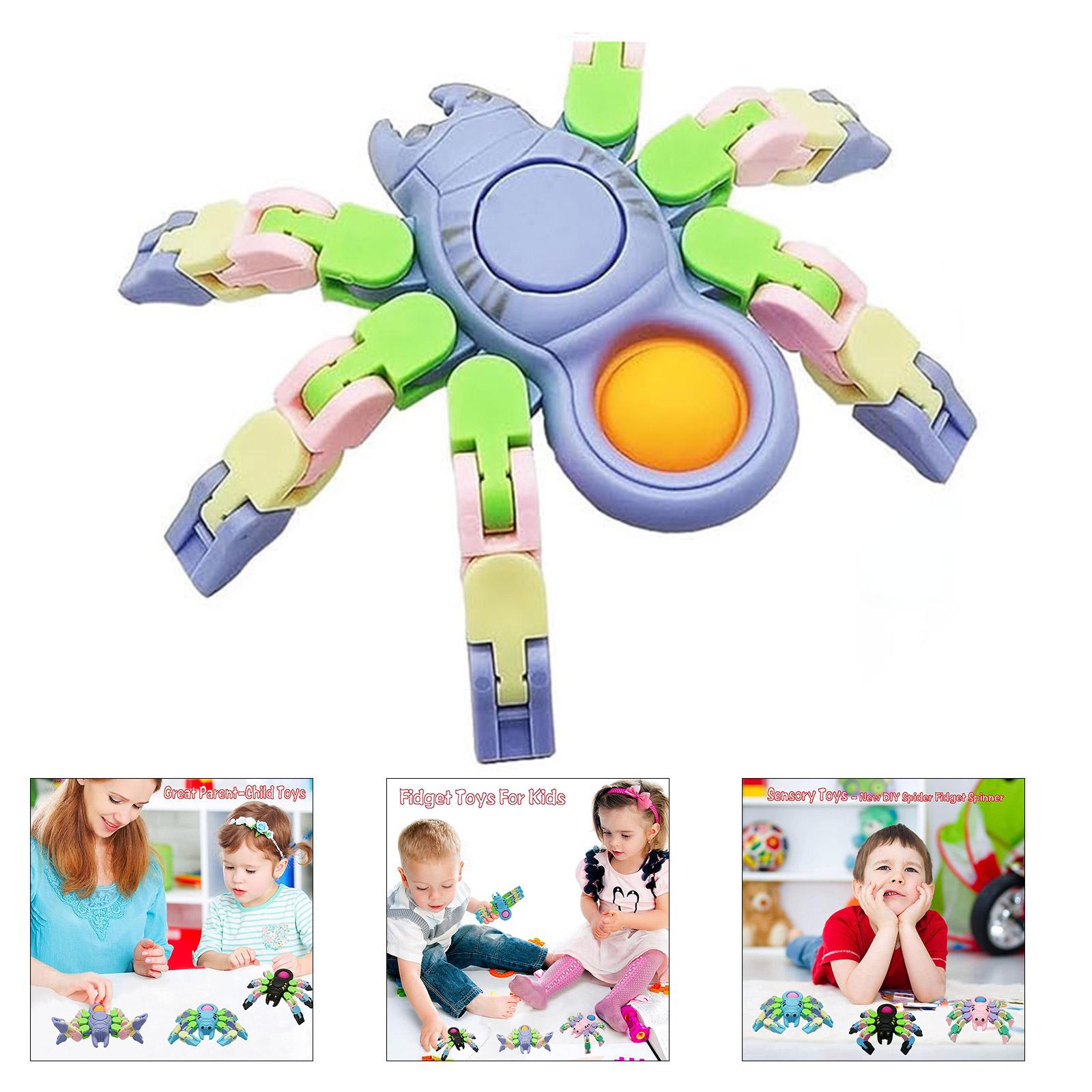 

Fidgets Toy Transform WackyTrack Spinner интерактивная игрушка для снятия стресса Finger Gyro для детей-аутистов подарок на день рождения B