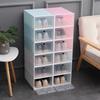 Storage Shoe Box Stackable Clear Closet Shelf Plastic Organizer Shoe Container