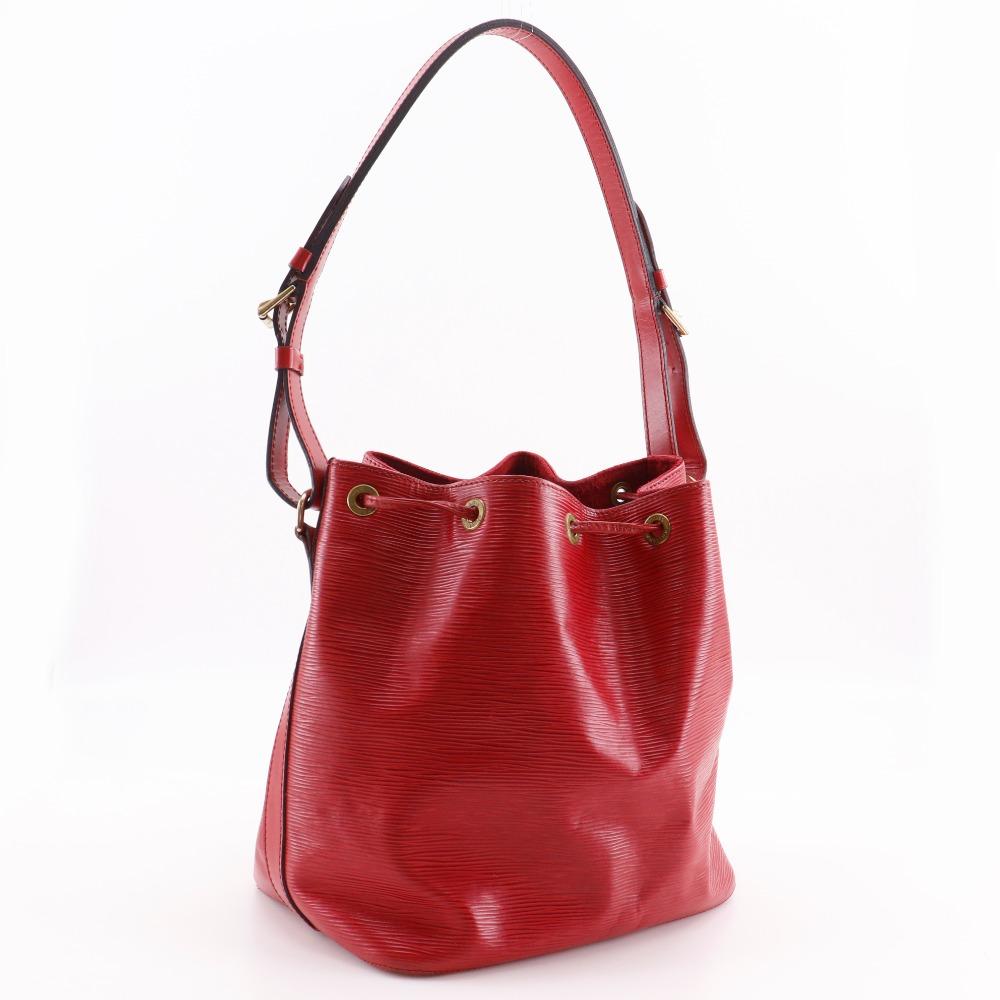 LOUIS VUITTON Petit Noe Shoulder Bag M44107 Castilian red Red Epi Leather Women Used