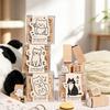 9 Stück Acrylbox Holzstempel Set Katzenalltag Mini Holzstempel Scrapbooking Dekor