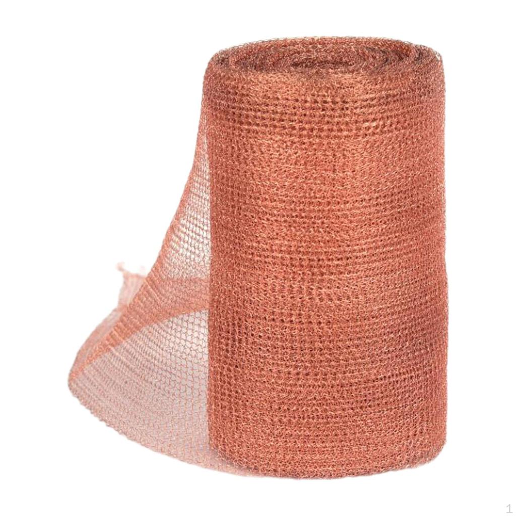 Copper Wire Mesh Screen,Easily Cut, Fill Fabric Sturdy Roll,Woven