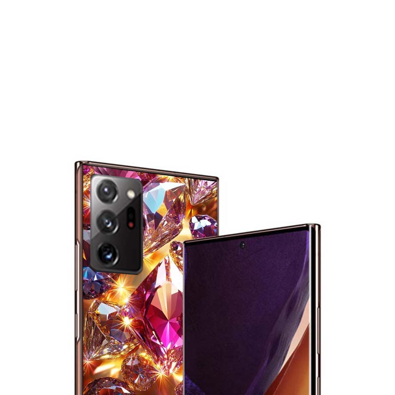 Shining and Dazzling Diamond Gemstones Phone Case for Samsung A55 A35 A25 A15 A07 A05S A16 A17 A26 A36 A37 A56 A57 Galaxy Note 2
