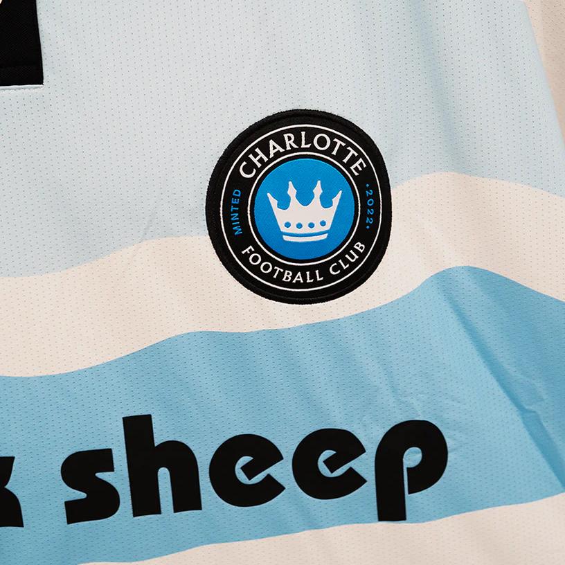 Adidas Originals X Black Sheep FW24 Sports Comfortable Short Sleeve Football Shirt Men Tops Blue JH3733