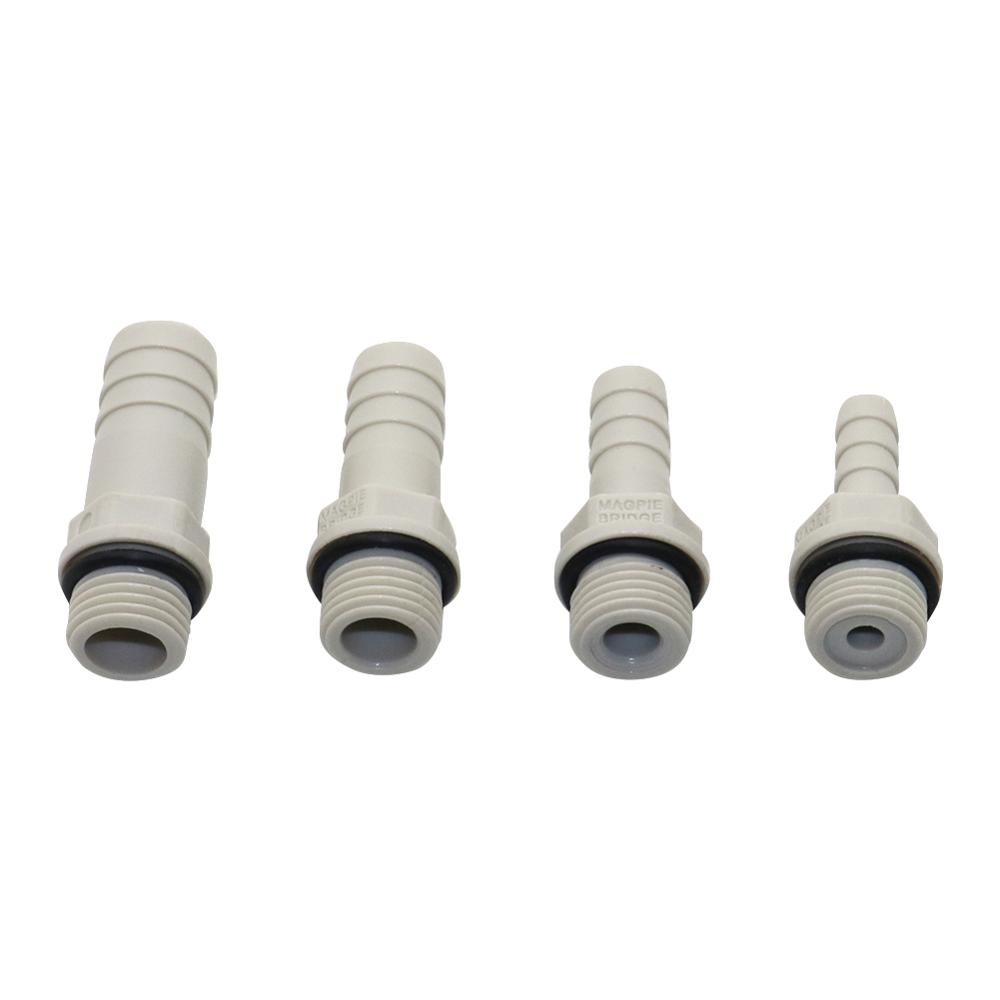 1 Pc Plastic Hose Fitting 6mm 8mm 10mm 12mm Barbed Tail 1/4" BSP Male Thread Connector Joint Coupling Adapter Pipe Fittings