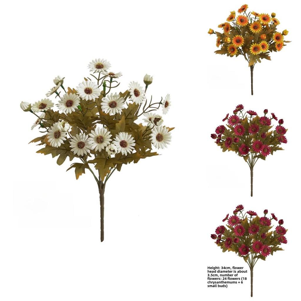 Faux Dendranthema Morifolium For Rustic Home Decor And Photography Styling
