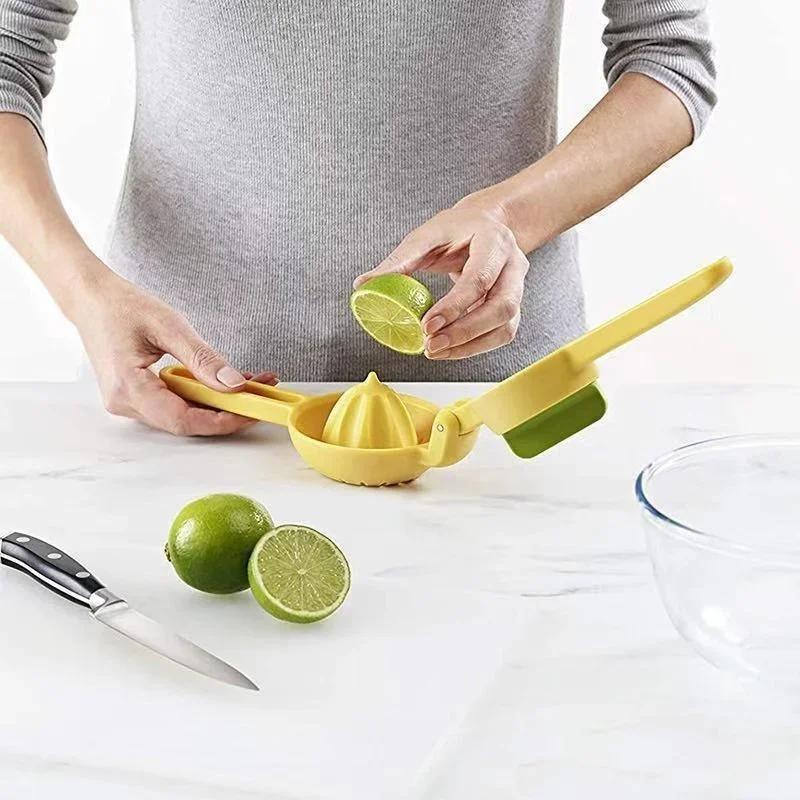 Manual Juicer Citrus Lemon Squeezer Lime Juice Press Professional Household Kitchen Tools for Squeeze The Freshest Juice-Yellow