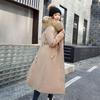 Womens Mid-Length Parka Reversible Slim Fit Thick Solid Color Casual Cotton Coat Winter