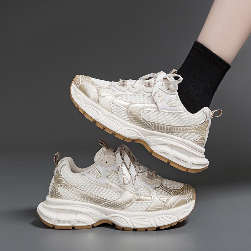Autumn New Dad Shoes Women's Versatile Casual Platform Sports Shoes Color Matching Retro Women's Shoes 1101