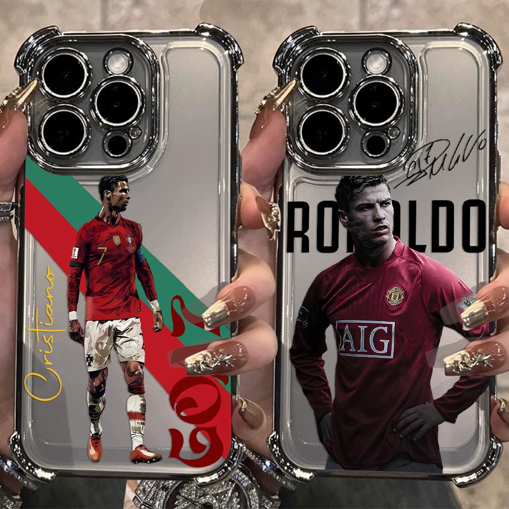 Famous Football Players C-CR7 Plating Phone Case For Samsung S26 S25 S24 S23 S22 S21 S20 FE Note20 Edge Plus Ultra 4G 5G Anti