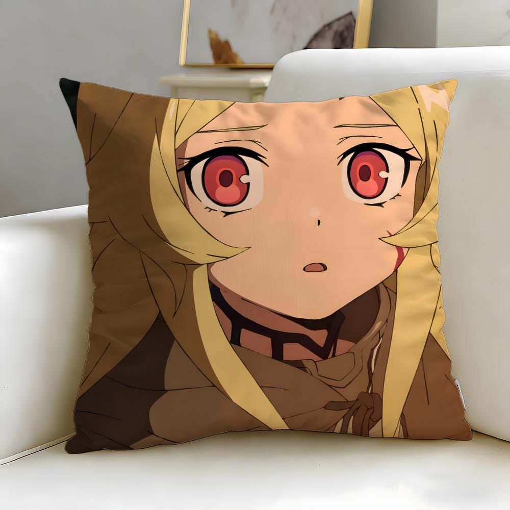 isekai anime Sentenced to Be a Hero Cushion Cover Soft  EasyWash Pillow Case  Versatile for Couch Bed Travel and Office