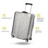 Housse de Bagage de Voyage Transparente Housse de Protection Imperméable pour Bagages Housse de Protection Anti-poussière Pour Valise de 18 à 30 Pouces