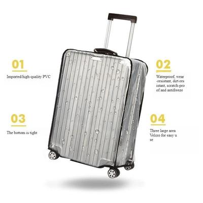 Transparente Reisegepäckabdeckung Wasserdichte Gepäckschutzhüllen Staubdichte Schutzhüllen für 18-30 Zoll Koffer