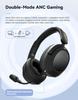 Dual-Feed Low-Latency Wireless Noise-Cancelling Bluetooth Headphones with Long Battery Life and 2.4G Connectivity