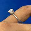 Knc Jewels Round Cut Moissanite Solitaire Engagement Ring 925 Sterling Silver Fine Jewelry