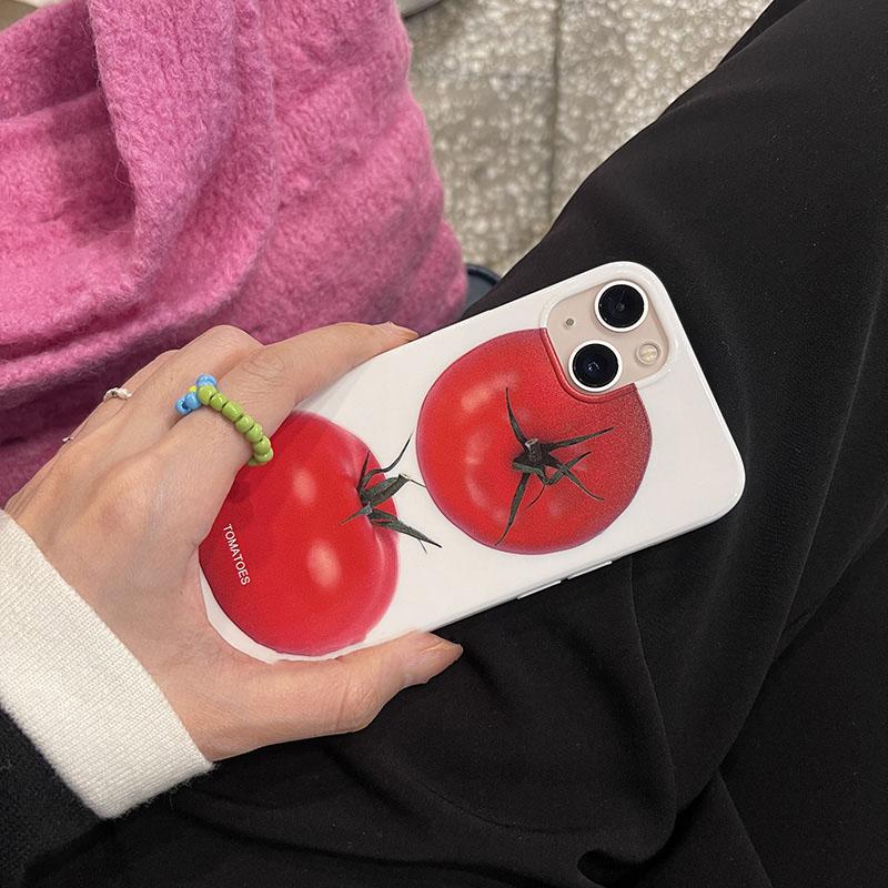 Japan Korea Cute Tomato Pattern Silikonové měkké pouzdro na telefon pro Iphone 12 11 13 Pro Xr X Xs Max 7 8 Plus ochranný zadní kryt