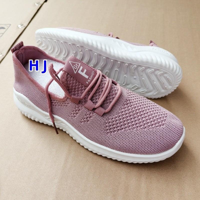 Spring and summer new fly-woven mesh shoes casual running sports breathable mesh shoes