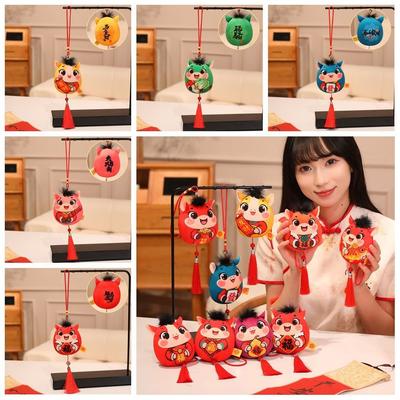 Creative Gift Soft Horse Keychain Adorable 10cm Horse Pendant Fluffy Zodiac Pony Figurine Festival Party Supplies