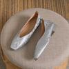 Płaskie damskie buty wiosenno-letnie nowe retro buty pojedyncze niski obcas artystyczne kwadratowy nosek proste wygodne buty codzienne