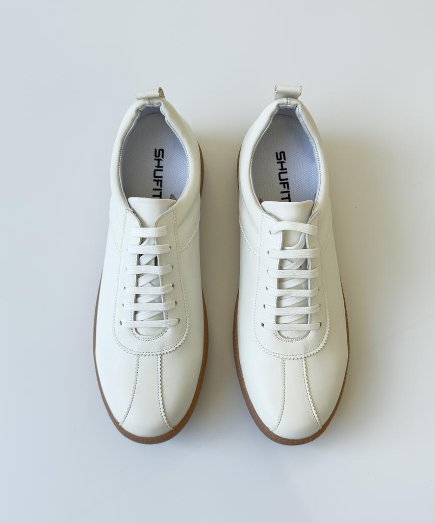 Shufit Mono Height-Increasing White Sneakers Sft-501