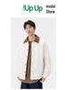 Men's Trendy American Retro Wave Pattern Duck Down Jacket - Lightweight, Warm Workwear Outerwear