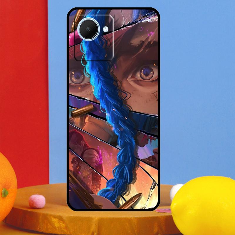 Anime Arcane Jinx For Realme 12 9 10 11 Pro Plus C67 C55 C53 C51 C35 C33 C30 C25s C21Y C31 GT5 GT Neo 6 Case