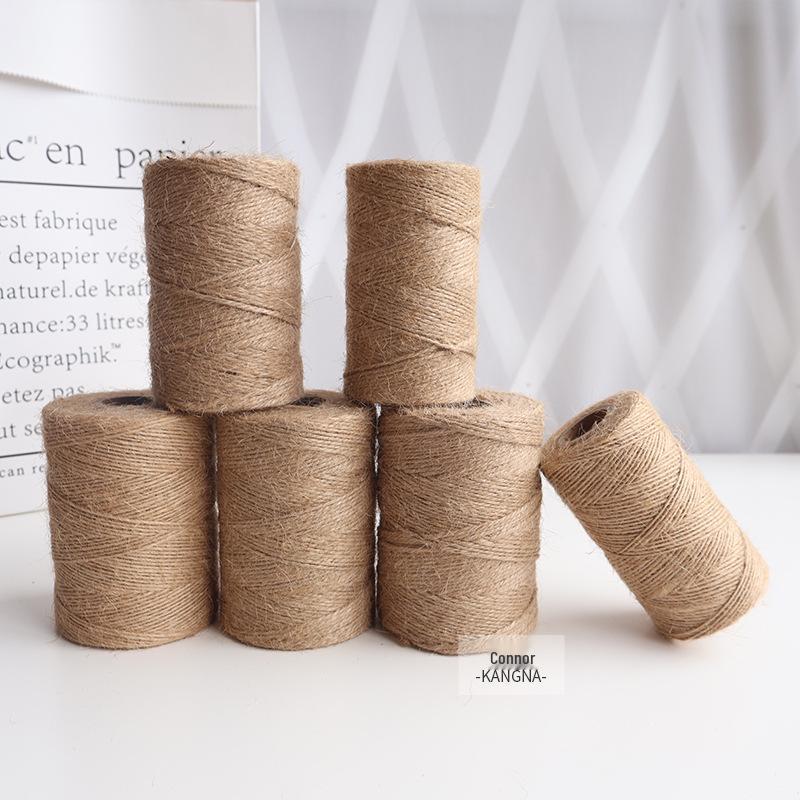 Retro DIY Jute Seil: Dekorative Beleuchtung, Etikettenbindung & Weben