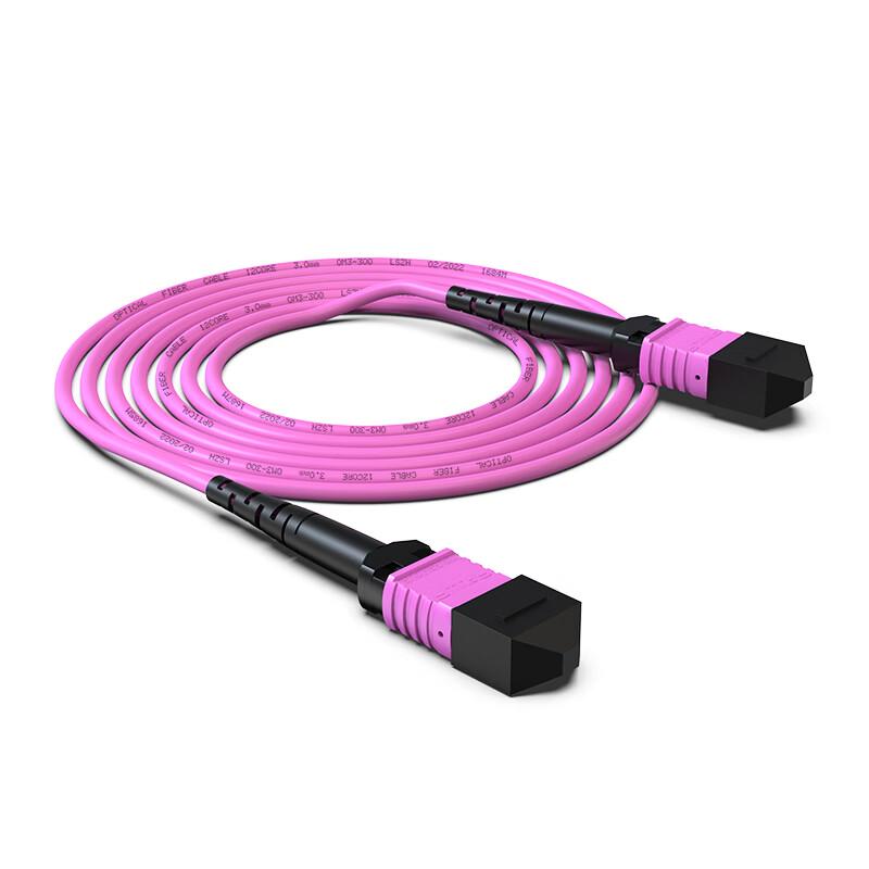 MPO-MPO OM4 Fiber Optic Patch Cable