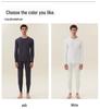 Men's Warm Cashmere Underwear Set: Autumn/Winter Flannel Base Layer with Knee Pads